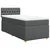 vidaXL Box spring postelja z vzmetnico temno siva blago
