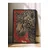 WallXpert uramljena slika 115273, leopard i cveće na crvenoj pozadini, 30 x 40 cm, crni ram
