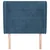 Vidaxl Vzglavje z ušesi temno modro 83x23x118/128 cm žamet