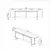 Hanah Home TV Komoda Yildiz, 180x50x30cm, Braon