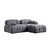 Atelier del Sofa Ugaona garnitura Petite, 190x160 cm, Siva