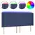 LED uzglavlje plavo 183 x 16 x 118/128 cm od tkanine