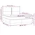 Vidaxl Box spring postelja z vzmetnico krem 180x200 cm blago
