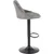 Barska stolica 106x47 cm siva/crna