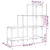 Regal za knjige siva boja hrasta 92x30x102 cm od drva i metala