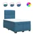vidaXL vidaXL Box spring postelja z vzmetnico modra 120x190 cm žamet, (21307844)