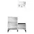 Hanah home Cipelarnik 110x92x35cm Belo-Crni