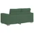 Vidaxl Dvosed temno zelen 160x77x82 cm žametno blago