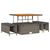 Sjedeća garnitura za vrt s jastukom 13 pcs Siva poliratan
