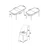 Hanah Home Set Trpezarijski sto i 6 stolica Zen, Plavo-braon