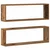 Police na zidu s policom Zidne 2 pcs Staro drvo 80 x 15 x 26 cm