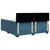Vidaxl Box spring postelja z vzmetnico temno modra 200x200 cm žamet