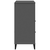 Regal za knjige VIKEN antracit sivi 80 x 40 x 90 cm drveni
