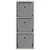 Kreveta s ladicama Betonski sivi 25,5 x 22 x 69,5 cm