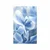 Plakat modro beli cvetovi hortenzije - 30x45 silver