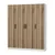 Hanah Home Ormar Noah-8222, 180x210x35 cm, Boje hrasta
