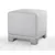 Atelier del Sofa Tabure Lenover, 50x47x50cm, Sivi