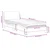 Vidaxl Postelja z vzmetnico Dover krem 90x200 cm blago