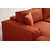 Atelier del Sofa Ugaona garnitura Pirlo 145x43x206cm Narandžasta