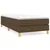 shumee Box spring postelja z vzmetnico temno rjava 100x200 cm blago