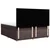 Vidaxl Box spring postelja z vzmetnico temno rjava 180x200 cm blago