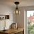 BRILAGI - LED Plafonski luster R GLASS 1xE27/60W/230V prečnik 14 cm crna/zadimljena siva