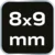 Odprti ključ 8 x 9 mm 09-808
