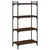 Regal za knjige 4 razine smeđa boja hrasta 60x30x120 cm drveni