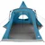 Vidaxl Teepee šotor za 5 oseb s streho Modra 545 x 450 x 295 cm