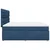 vidaXL vidaXL Box spring postelja z vzmetnico modra 200x200 cm blago, (21310443)