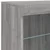 Komoda s LED svjetlima boja sivog hrasta 60,5x37x67 cm
