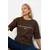 Trendyol Milla Ženska majica TWOSS19GH0034, Braon