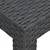 Vidaxl Vrtna miza antracitna 58x58x41 cm PP ratan