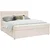 P & B POSTELJA Z VZMETNICO  x , les, tekstil krem barve