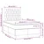 Vidaxl Box spring postelja z vzmetnico LED modra 120x190 cm blago