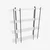Hanah Home Polica 160x180x29,6cm Belo-Crna