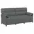 Sofa 100% poliester, metalna konstrukcija, MDF, Šperploča