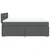 Vidaxl Box spring postelja z vzmetnico temno siva 160x200 cm blago