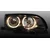 OEM Kristalni farovi Angel Eyes BMW E46 Limuzina (2001-2005), Crni