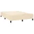 Vidaxl Box spring postelja z vzmetnico krem 140x190 cm blago