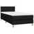 Vidaxl Box spring postelja z vzmetnico črn 90x190 cm blago