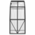VIDAXL Staklenik s okvirom antracit 3,3 m2 aluminijski