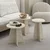 Hanah Home set od 3 umetnutih stočića Mantar 18701, 40,35,30 cm, travertin