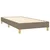 Vidaxl Box spring postelja z vzmetnico LED taupe 100x200 cm blago