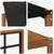 Set vanjskih sofa s jastukom 10 pcs Prirodna i crna