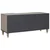 TV ormar s policom Siva 105 x 33 x 46 cm Čvrsto drvo manga