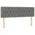 Vidaxl Box spring postelja z vzmetnico LED temno siva 160x200 cm blago