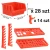 MAR-POL Stenski predalnik PVC 46 delni organizator orodja 95x55cm
