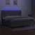 Vidaxl Box spring postelja z vzmetnico LED taupe 200x200 cm blago