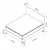 Hanah Home Ram za krevet Samira, 154x122x200 cm, Sivi